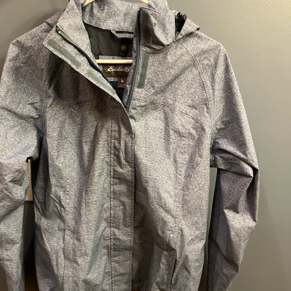 New Eddie Bauer Blue Rain Jacket